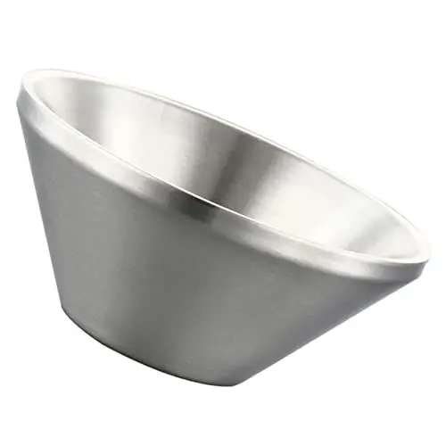 Produktbild: Alipis Smoothie Desserts Üssel Wasser Eisbecher Dessertschale Im Koreanischen Stil Japanische Miso-schalen Puddingbecher Isolierter Eisbecher Servierschale Silver Rostfreier Stahl