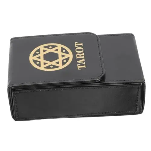 Produktbild: Alipis Tarot-aufbewahrungsbox Tarot-aufbewahrungsbehälter Tarot-behälter Tarot-fall Veranstalter Spielen Rechteckiger Vorratsbehälter Handelsspeicher Speicherhalter Lieferungen Pu Karte