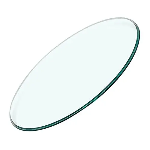Produktbild: Alipis Runder Tischplatte Aus Dickem Gehärtetem Glas Transparente Tischplatte Für Beistelltisch Couchtisch Oder Esstisch Robust Und Bruchsicher
