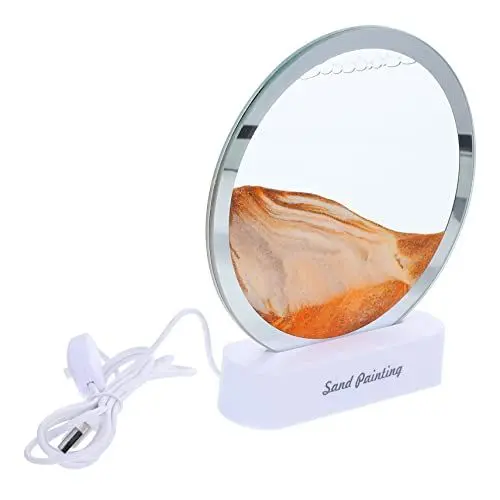 Produktbild: Alipis 3D Moving Sand Art Lampe Sand Art Tisch Lampe Touch für Studie