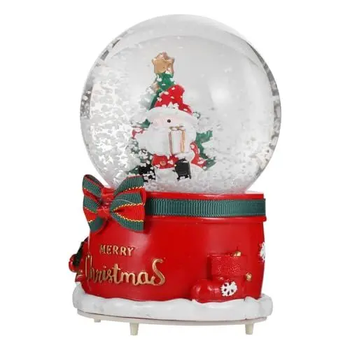 Produktbild: Alipis Weihnachtskristallkugel Schneekugel beleuchtet weihnachtsdekoration versorgung Weihnachtssto das Geschenk Weihnachtsmann Kristallkugel Kristall-Weihnachtsmann-Glaskugel Fee Uhrwerk