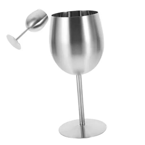 Produktbild: Alipis Weinglas Aus Edelstahl Trinkkelch Rotweinkelch Getränkekelch Bar Partybecher Barbecher Metall Weinbecher Partygetränke Metallbecher Metall Cocktailbecher Weinbecher