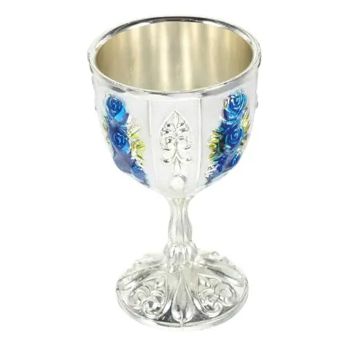 Produktbild: Alipis Weinglas Europäischer Weinpokal Kleiner Weinbecher Mini-weinbecher Retro-schnapsbecher Wikingerkelch Anti-Bruch-Becher Retro-weinbecher Mehrwegbecher Braut Tasse Eisen Metall