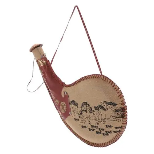 Produktbild: Alipis Weinkrug Tanzende Bota-taschenstütze Tamponflasche Reise Trinkflasche Flaschen Für Spirituosen Für Frauen Bota-tasche Für Spirituosen Tragbare Weinbota Wasserflasche Brown Stoff