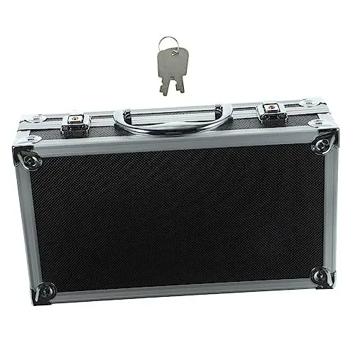 Produktbild: Alipis Werkzeugkoffer Kasten Werkzeug Kasten Aus Aluminium Legierung Sperren Schlüssel Taschen Aktenkoffer Aus Aluminium Mit Schloss Aktentasche Aus Aluminium Kabel Elektronisch Luft Flanell