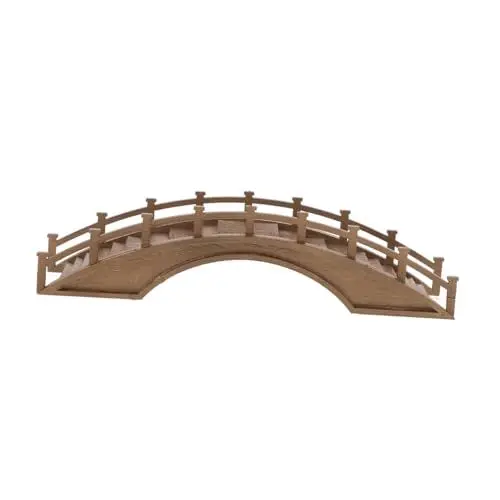 Produktbild: Alipis Brück Antike Bogenbrücke Bastelmaterial Kleiner Garten Trockenlandschaft Dekoration Holzmodell Reptilienbrücke Aquarienverzierung Mikrobrückendekoration Miniatur-holzbogenbrücke Hölzern