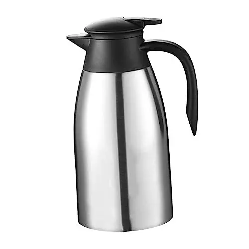 Produktbild: Alipis flasche aus edelstahl Vakuum Kaffeekanne Isolierflasche für heiße Getränke Vakuum Thermoskanne Kaffeekanne isoliert isolierte Karaffe isolierte Wasserflasche Vakuumtopf Silver