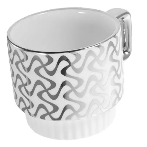 Produktbild: Alipis Polierte Keramiktasse Elegantes Design Haushaltstasse Bürotasse Täglicher Gebrauch Zum Frühstück