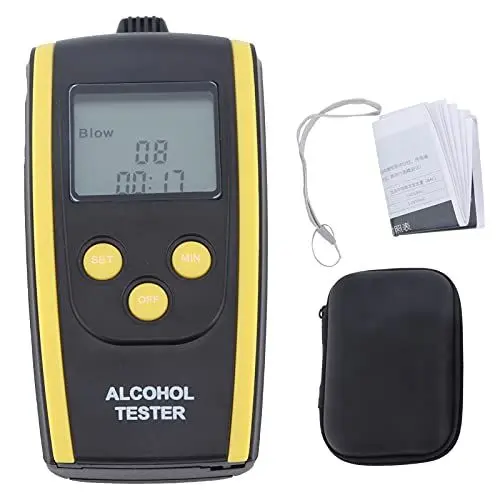 Produktbild: Alkoholtester, Professioneller Alkoholtester, Wiederaufladbares Tragbares Digitales LCD-Display Alkoholtester für Alkoholtester Berührungsloser, Professioneller Atemalkoholtester für Sicheres Fahren I
