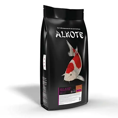 Produktbild: AL-KO-TE, 3-Jahreszeitenfutter für kleine Koi und Zierfische, Frühjahr bis Herbst, Schwimmende Pellets, 2 mm, Gold-& Teich-Fischfutter, 9 kg