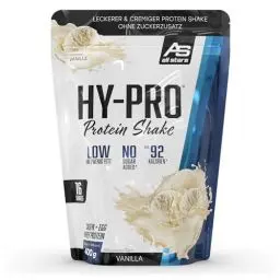 Produktbild: ALL STARS Hy-Pro Proteinpulver – Cremiger Protein Shake mit 4 hochwertigen Proteinkomponenten – premium Protein-Pulver mit ca. 20 g Eiweiß/Portion – 400g (Vanille)