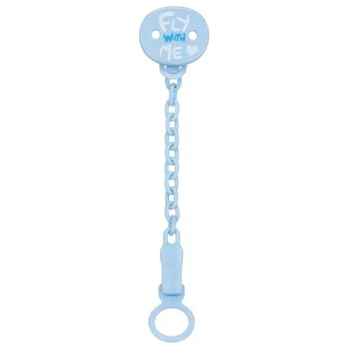 Produktbild: All You Can Clip, Schnullerkette, weicher Schnullerclip für Kinder, weiche Kette, Schnullerhalter, Babyblau