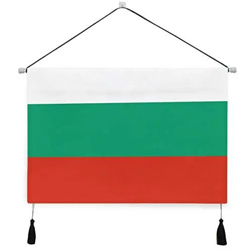 Produktbild: All3DPrint Bulgarien-Flagge, Leinwandbild, Heimdekoration, fertig zum Aufhängen, 44 x 61 cm