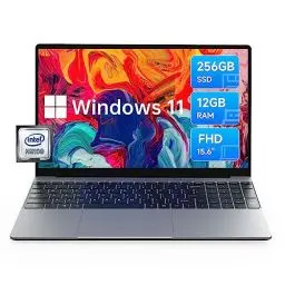 Produktbild: ALLDOCUBE GTBook 15 Laptop, 15.6 Zoll FHD IPS 1920x1080, Intel Celeron N5100, 12GB RAM, 256GB SSD, 2.4+5GHz WiFi, BT 5.0, Typ C, USB 3.0, HDMI, Windows 11, Grau