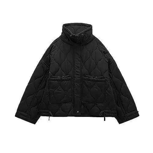Produktbild: Alle Angebote Aktuell Heute Winterjacke Frauen Warm Damen Parka Übergang Frühling Winterjacke Damen Leder Blouson Damen Schwarz Ultralight Daunenjacke Damen Sonderangebote Schnäppchen