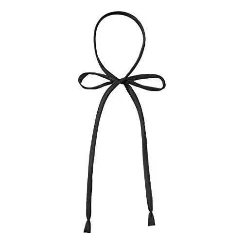 Produktbild: Allegra K Damen Einfarbige Fliege zum Selbstbinden am Hals Verstellbare Fliege mit Schleife Schwarz One Size