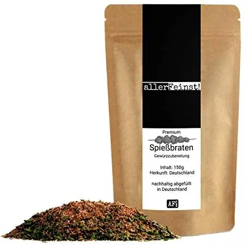 Produktbild: allerFeinst! - Premium Spießbraten Gewürzzubereitung, Gewürz für Spieß- und Rollbraten, 1er Pack (1 x 150g)