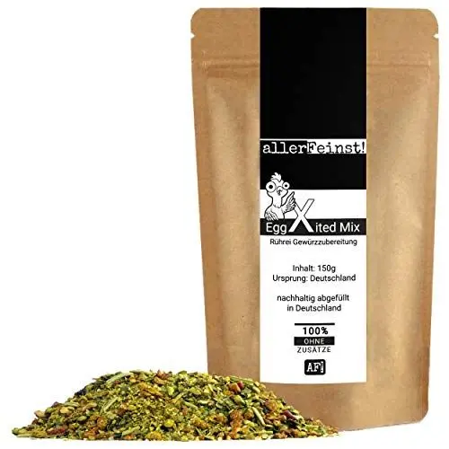 Produktbild: allerFeinst! - Rührei Gewürz - EggXited - Gewürzzubereitung für z.B. Omlett, Eierspeise, Scrambled Eggs, 1er Pack (1 x 150g)