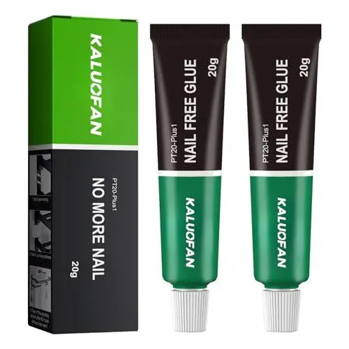 Produktbild: Alleskleber,Nail Free Glue, temperaturbeständiger Reparaturkleber, Neu nicht-schrumpfender und flexibler Alleskleber,Geeignet für unsichtbare Wandaufhängung, Fensterbänke, Kleiderhaken usw