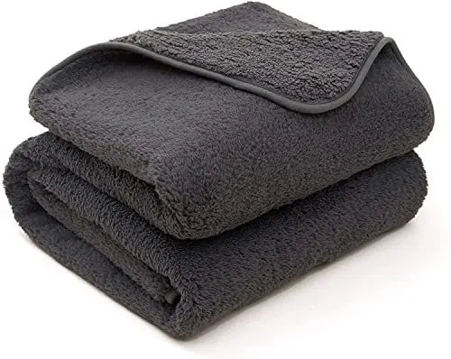Produktbild: ALLISANDRO Wasserdicht Hundedecke Waschbar Hundematte Haustier Decke Softe Weiche Decke für Hunde Katzen Tier Schlafdeck Überwurf für Hundebett Sofa und Couch (140 x 100 cm, Dunkelgrau)