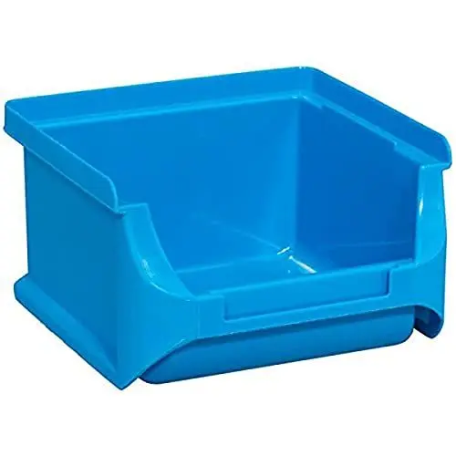 Produktbild: Allit 456200 ProfiPlus Box 1, blau Stapelsichtbox, PP TÜV/GS, V: 0,4 L,Lagersichtbox, Sichtbox, Lagerbox, stapelbar