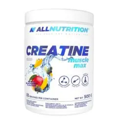 Produktbild: ALLNUTRITION Creatine Muscle Max Supplements Muskelaufbau - Creatin Monohydrat mit Taurin - Leistungssteigerung und Muskelaufbau - ohne Zuckerzusatz - Keratin Pulver Fitness 500g - MANGO-BLACKBERRY