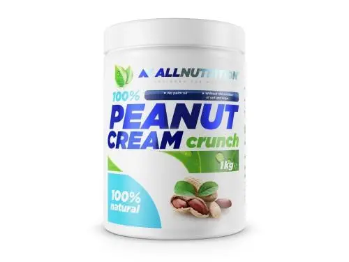 Produktbild: ALLNUTRITION Peanut Cream - Zuckerfreie Erdnussbutter - Knackige Erdnusscreme - 100% Geröstete Erdnüsse - Veganer Brotaufstrich - Kalorienarme Süßigkeiten - Gesunder Snack - 1000g