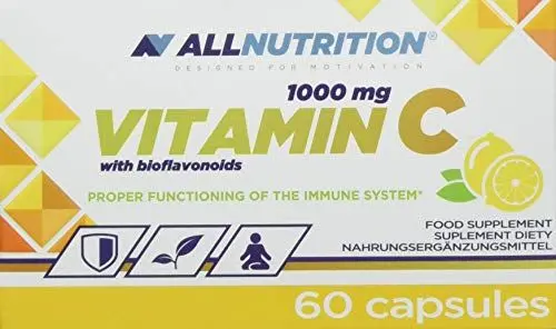 Produktbild: ALLNUTRITION Vitamin C 1000mg + bioflaw Vitamine Mineralien Multivitamin Nahrungsergänzungsmittel Bodybuilding 60 caps
