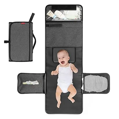 Produktbild: ALLONWAY Tragbare Wickelunterlage, Baby Wickelunterlagen für Unterwegs, Faltbare Wickelunterlage, Baby Wickelunterlage, Wickelunterlage für unterwegs Babys Wickeln auf Reisen Wickeltisch, 35x23 cm