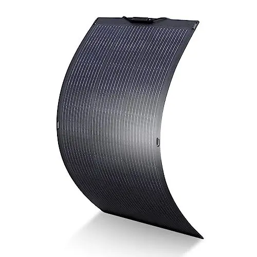 Produktbild: ALLPOWERS 100W Flexibles Solar Panel Monokristallines Solarpanel IP68 Hocheffizient Solarmodul Solarzelle Photovoltaik Solarladegerät für Wohnmobil, Boote, Dächer, Camping,Unebene Oberflächen