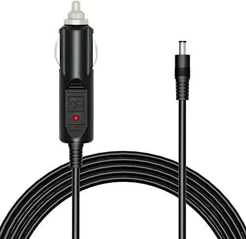 Produktbild: ALLPOWERS 12V-24V DC Autoladegerät Adapter Auto Netzteilkabel - Zigarettenanzünder Ladegerät Stecker Autokabel auf DC 5.5 mm x 2.1 mm