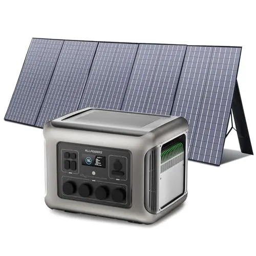 Produktbild: ALLPOWERS R2500 Solargenerator 2016Wh mit 400W Solarpanel, 4 x 2500W AC Ausgänge (4000W Spitze), Tragbare Powerstation mit Solarmodule für Stromausfall, Camping, Wohnmobil, Wohnwagen und Notfälle