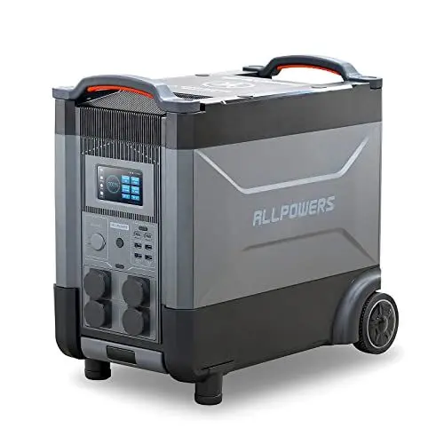 Produktbild: ALLPOWERS R4000 Tragbare Powerstation, 3456Wh LiFePO4 Akku, 4000W AC/100W USB-C Ausgang Solar Generator mit UltraFast Modus, LFP Powerstation für Zuhause, Camping, Wohnmobile, Off-Grid, Stromausfall