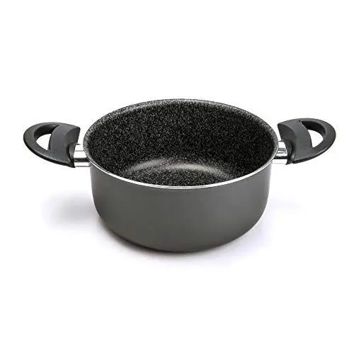 Produktbild: Alluflon Tradition Italien Kasserolle, Aluminium, schwarz, 24 cm