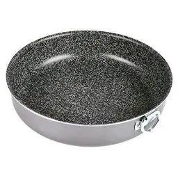Produktbild: Alluflon Tradizione Italia Kuchenform mit Steinoberfläche, antihaftbeschichtet, kratzfest, ofenfest, spülmaschinenfest, 32 cm, Schwarz
