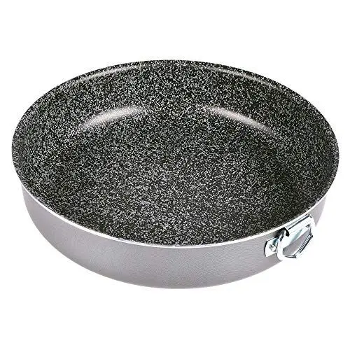 Produktbild: Alluflon Tradizione Italia Kuchenform mit Steinoberfläche, antihaftbeschichtet, kratzfest, ofenfest, spülmaschinenfest, 32 cm, Schwarz