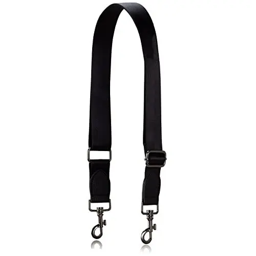 Produktbild: Allzedream Taschengurt Crossbody Bag Damen Breiter Gurt Zum Wechseln Einstellbar Umhängetasche (Schwarz Leder)