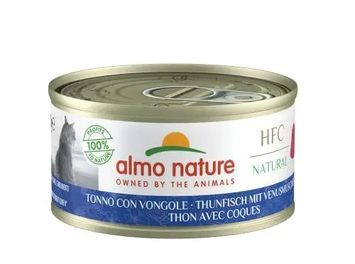 Produktbild: almo nature HFC Natural Katzenfutter nass - Thunfisch mit Venusmuscheln 24er Pack (24 x 70g)