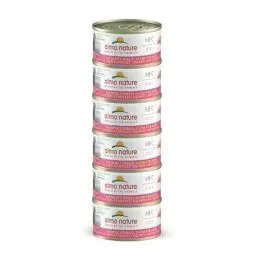 Produktbild: almo nature Megapack Katzenfutter nass - Lachs und Huhn - 6er Pack (6x70g)
