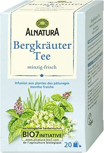 Produktbild: Alnatura Bio Bergkräuter Tee, 20 Beutel, 35g