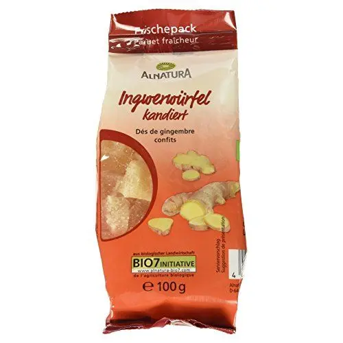Produktbild: Alnatura Bio Ingwerwürfel Kandiert, 100g