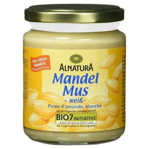 Produktbild: Alnatura Bio Mandelmus Weiß, Vegan, 250g