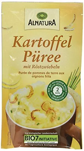 Produktbild: Alnatura Kartoffelpüree mit Röstzwiebeln, 49.5g