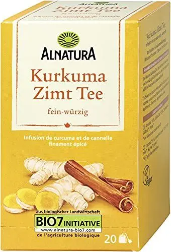 Produktbild: Alnatura Kurkuma-Zimt-Tee, 20 Stück