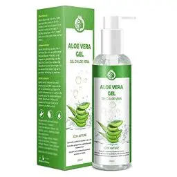 Produktbild: Aloe Vera Gel 100% Pur - für Gesicht Haare Körper - Natürliche, Beruhigende und Pflegende Feuchtigkeitscreme After Sun - Ideal Naturkosmetik für Trockene, Strapazierte Haut & Sonnenbrand - 250ml