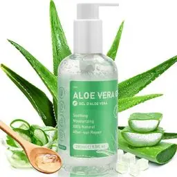 Produktbild: Aloe Vera Gel 100% Rein - 280ml für Gesicht Körper Haarre, Natürliche Beruhigende Pflegende Feuchtigkeitscreme für Trockene & Strapazierte Haut, Sonnenbrand, After Sun Lotion