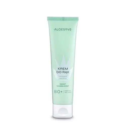 Produktbild: ALOESOVE Handcreme 100ml - Vegan Hand Cream mit Sheabutter und Aloe Vera - für trockene und gereizte Hände, intensive Feuchtigkeitspflege und Regeneration