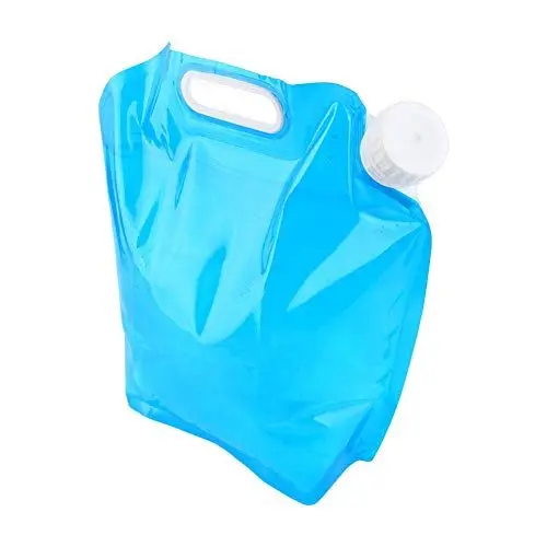 Produktbild: Alomejor 10L Faltbarer Trinkwasserbehälter, 1 L Wasserbehälter, Zusammenklappbarer Wassertankbehälter, Aufbewahrungs-Hebesack, Camping-Wassersack, Faltbarer Wasserbehälter für