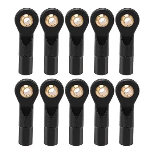 Produktbild: Alomejor 10 Stücke Rc Spurstangenkopf Einstellbare Rc Kugelgestänge Stangenende Set 2,5mm Blende Servo Links Spurstange Set für 1/10 Rc Auto