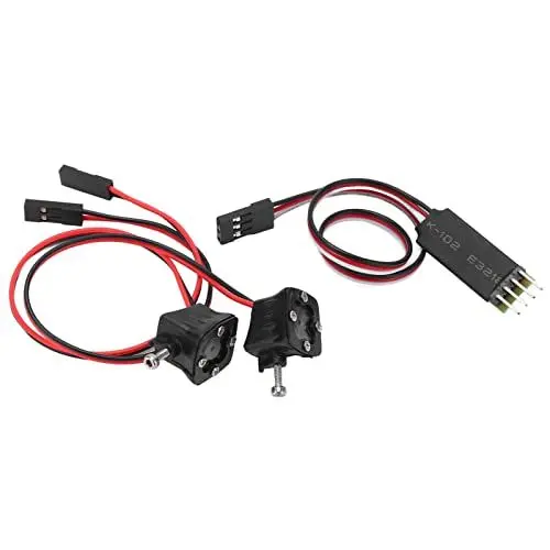 Produktbild: Alomejor 2Pcs RC Auto Licht, 8 LEDs LED Licht Set 8 Weiß Scheinwerfer Rücklicht für 1/10 RC Modellauto Scheinwerfer RC -Automodellzubehör